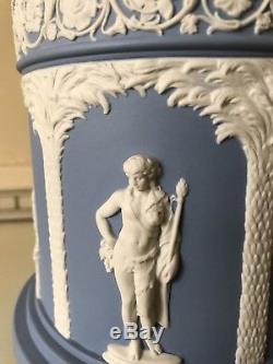 Wedgwood Solid Light Blue Jasperware Humidor and Cover Limited Edition