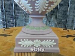 Wedgwood St James' Collection Tricolor Lilac Jasperware Cupid Arabesque Vase Urn