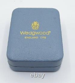 Wedgwood Sterling Silver Blue Jasperware Earrings, Dangles, WOB, Paper Vintage