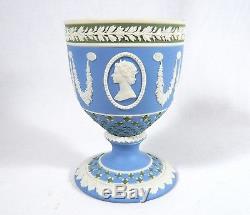 Wedgwood TRI-COLOR Queen Elizabeth II Jasperware CHALICE / CUP Ltd. Ed. Jubilee