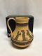 Wedgwood Taupe Cane Brown Yellow Jasperware Etruscan Pitcher Jug 5 With Box