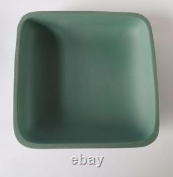 Wedgwood Teal Green Jasper Trinket Box Seashell jasperware