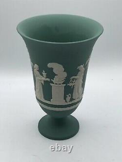 Wedgwood Teal Jasperware Vase