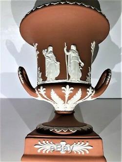 Wedgwood Terra Cotta Jasperware Pedestal Campana Urn Scarce C. 1957