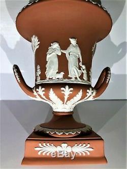 Wedgwood Terra Cotta Jasperware Pedestal Campana Urn Scarce C. 1957