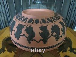 Wedgwood Terracotta Black Jasperware Large Bowl Centerpiece Dancing Hours 1957