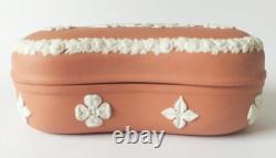 Wedgwood Terracotta Jasperware Heart Trinket Box