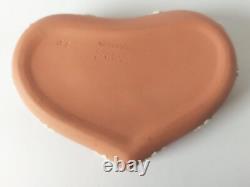 Wedgwood Terracotta Jasperware Heart Trinket Box