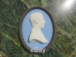 Wedgwood Tri-Color Jasper Ware Duke of York Bert Bentley Oval Medallion (c. 1920)