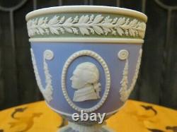 Wedgwood Tri-Color Jasperware Diced Goblet American Independence 1776-1976 1975