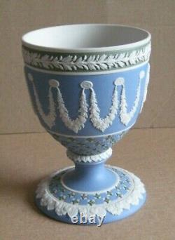 Wedgwood Tri Coloured Jasperware Diced Ware Royal Goblet Limited Edition