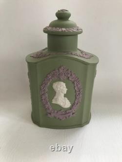 Wedgwood Tri-coloured Jasperware Royal Wedding Tea Caddy
