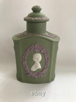 Wedgwood Tri-coloured Jasperware Royal Wedding Tea Caddy