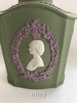 Wedgwood Tri-coloured Jasperware Royal Wedding Tea Caddy