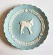 Wedgwood Turquoise Jasperware Japanese Eto Tray 2009 Year Of The Ox Boxed