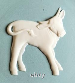 Wedgwood Turquoise Jasperware Zodiac / ETO Tray 2009 Year of the Ox Boxed