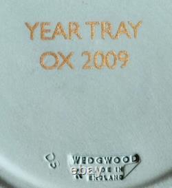 Wedgwood Turquoise Jasperware Zodiac / ETO Tray 2009 Year of the Ox Boxed