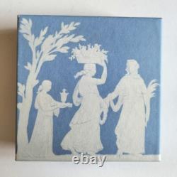 Wedgwood Turquoise Jasperware Zodiac / ETO Tray 2009 Year of the Ox Boxed