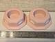 Wedgwood. Two Jasperware Pink Candle Holders/ Tea Lights Vgc Rare
