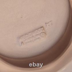 Wedgwood. Two Jasperware Pink Candle Holders/ Tea Lights vgc RARE