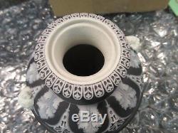 Wedgwood Urn Jar Jasperware Antique Pottery Basalt black Dancing Hours Vase