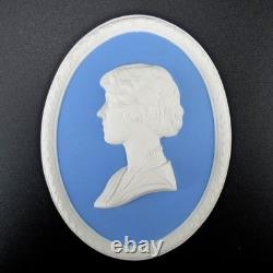 Wedgwood Wall Plate Jasperware Queen Elizabeth 1937 Coronation Medallion England