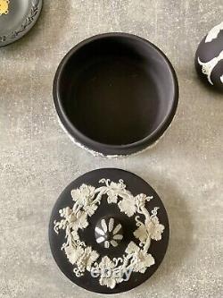 Wedgwood White On Black Jasper Jasperware Job Lot 8pcs Collection