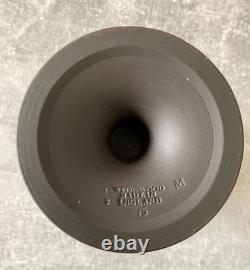 Wedgwood White On Black Jasper Jasperware Large Arcadian Vase