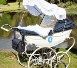 Wedgwood White On Blue Jasper Jasperware Very Rare Pram Plaque 1959