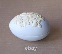 Wedgwood White & Yellow Jasperware Floral Small Egg Box Wedgwood Society