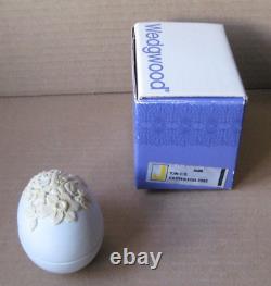 Wedgwood White & Yellow Jasperware Floral Small Egg Box Wedgwood Society