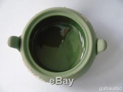 Wedgwood White on Sage Green Jasperware Afternoon Tea Coffee Service Mint