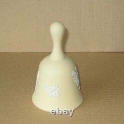 Wedgwood YELLOW Jasperware Prunus Long Handle BELL