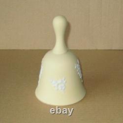 Wedgwood YELLOW Jasperware Prunus Long Handle BELL