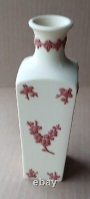 Wedgwood YELLOW & TERRACOTTA Jasper Floral Prunus BOTTLE VASE 1975 Wedgwood YELLOW & TERRACOTTA Jasper Floral Prunus BOTTLE VASE 1975