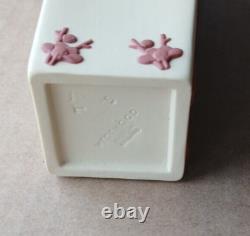 Wedgwood YELLOW & TERRACOTTA Jasper Floral Prunus BOTTLE VASE 1975