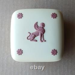 Wedgwood YELLOW & TERRACOTTA Jasperware EGYPTIAN Small Box