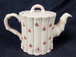 Wedgwood Yellow Jasperware Bamboo pattern Teapot trio in excellent condition