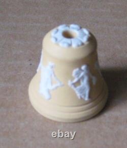 Wedgwood Yellow Jasperware Light Cord Pull Dancing Hours Floral Girl RARE