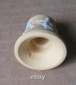 Wedgwood Yellow Jasperware Light Cord Pull Dancing Hours Floral Girl RARE