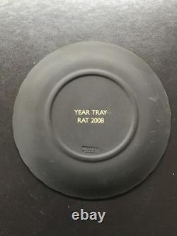 Wedgwood black Year of the Rat 2008 Pin dish in excellent condition
