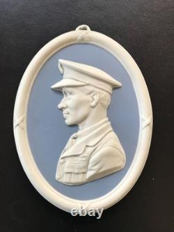 Wedgwood blue jasperware Sir Arthur Whitton Brown 1886-1948 oval plaque