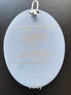 Wedgwood blue jasperware Sir Arthur Whitton Brown 1886-1948 oval plaque