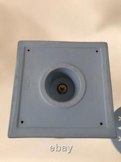 Wedgwood blue jasperware large Campagna Vase in Excellent Condition