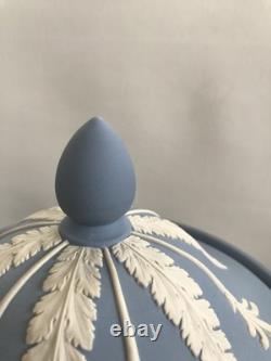 Wedgwood blue jasperware large Campagna Vase in original box