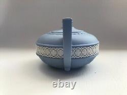 Wedgwood blue jasperware small teapot in excellent condition