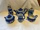 Wedgwood Jasperware Antique Dark/cobalt Blue 6 Different Pieces Reduced