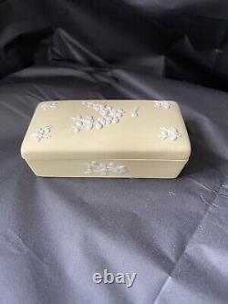 Wedgwood jasperware primrose Trinket Box, Small Rectangular