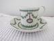 Wedgwood Trricolor Jasperware Coffee Can Cup Saucer, Lilac And Green On White