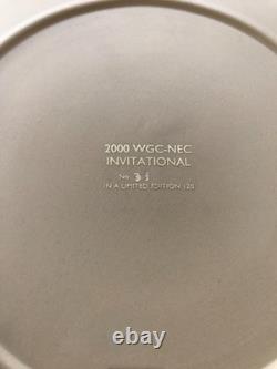 Wedgwood yellow jasper limited edition 2000 WGC-NEC invitational plate 33 of 120